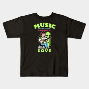 Music, the Universal Language of Love Kids T-Shirt